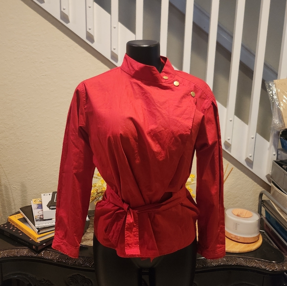 Zara top belted XS